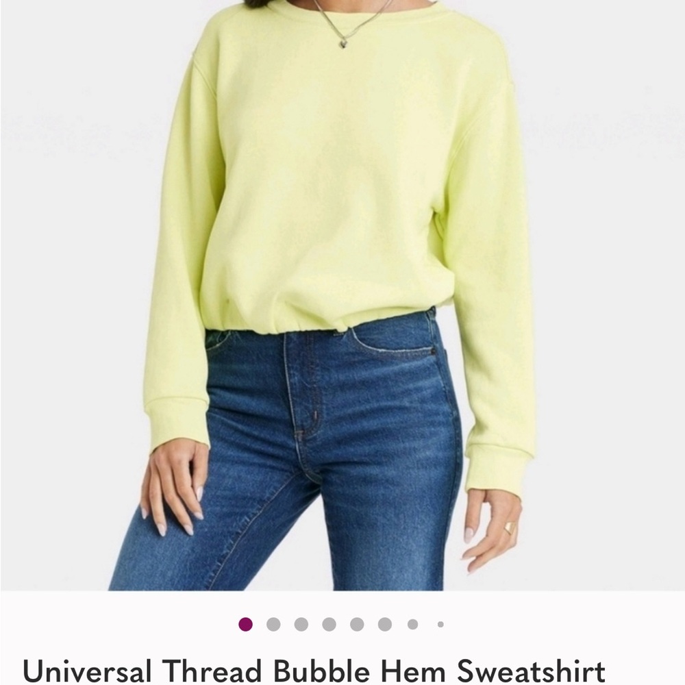 Euc Target Universal Thread Women's Yellow Bubble… - image 1